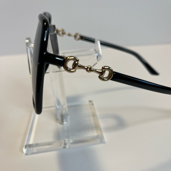 Gucci GG0744SK Oversized Square Black Sunglasses Women w/ Case & Dust Bag - Picture 6 of 16